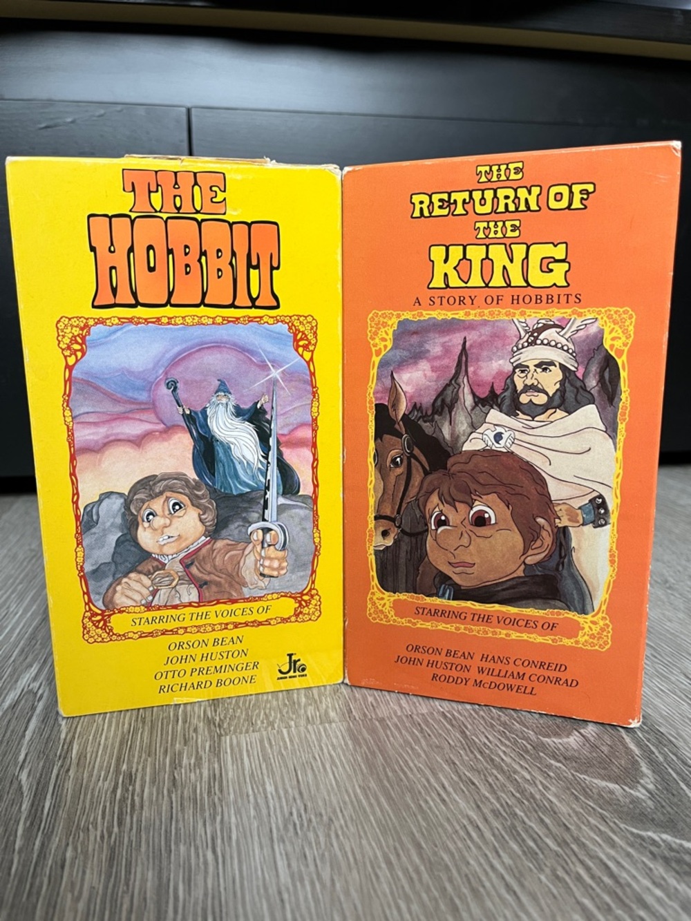 The Hobbit and The Return of the King Vintage VHS Set